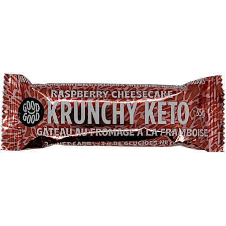 Krunchy Keto Bar - Raspberry Cheesecake